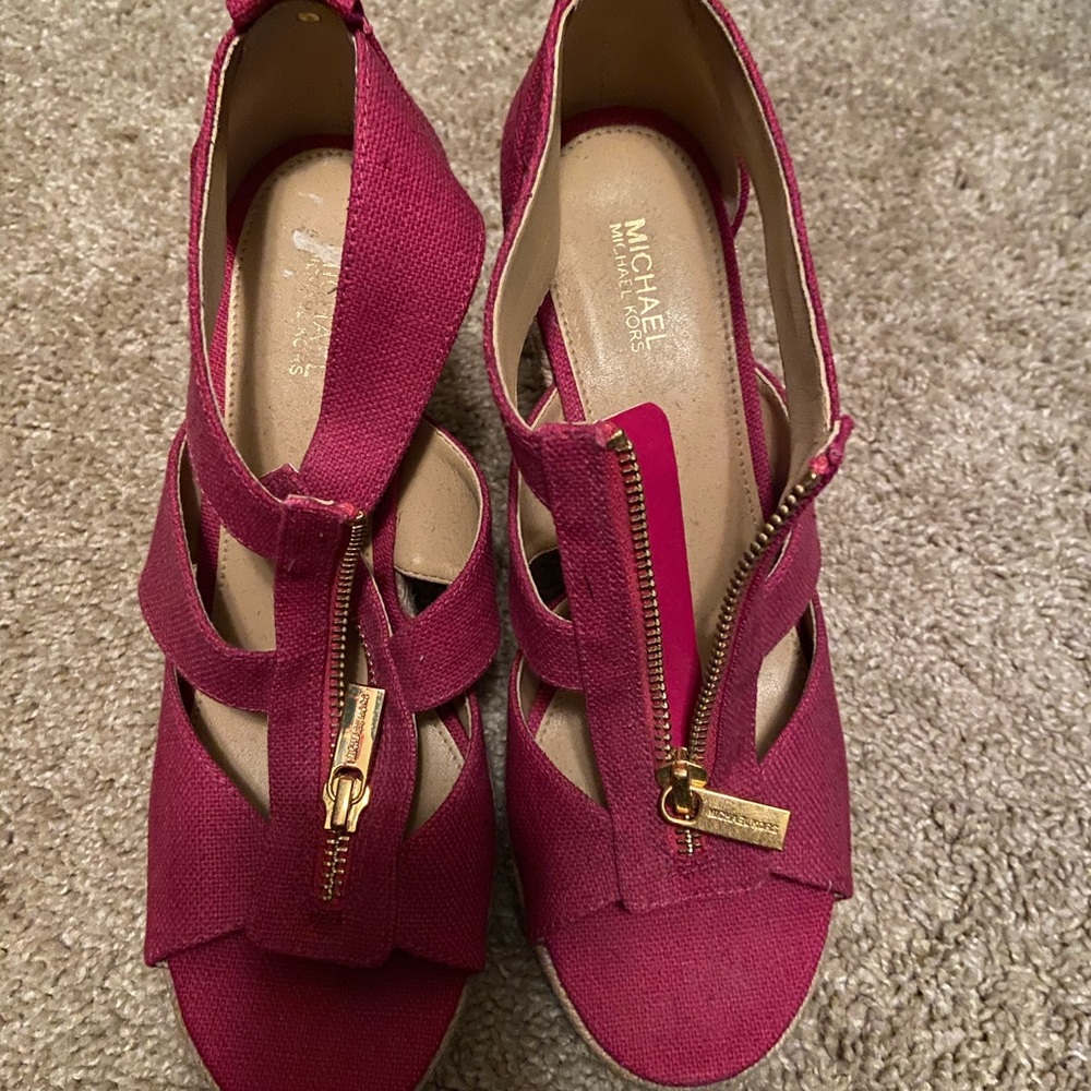Pink Michael Kors Wedges